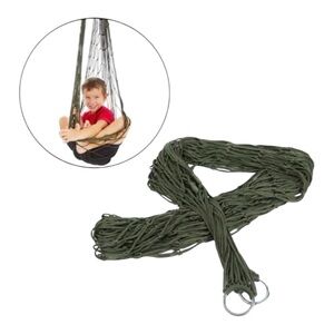 Green Mesh Sensory Swing. Accessory with Metal Rings
